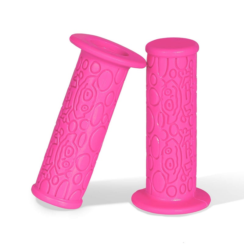 PRUNUS Kids No-Slip Soft Rubber Bike Handlebar Grips Universal for Bicyble, Scooter Cruiser, Balance Bikes, MTB, BMX Mountain Bike. Universal Size Bike Grips for Girls and Boys, Bike Handle Grips - Image 1